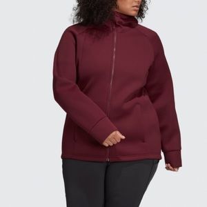Women’s Adidas x Universal Standard Performance Drop Tail Hem Zip Hoodie